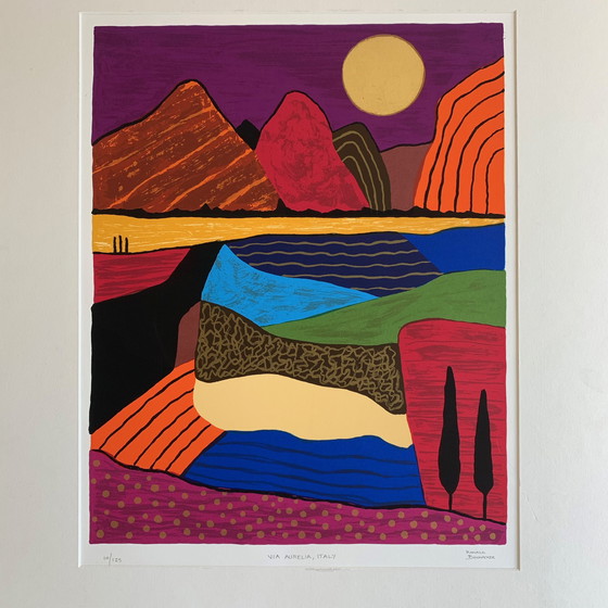 Image 1 of Screen print Ronald Boonacker - Via Aurelia, Italy