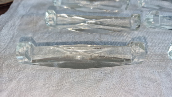 Image 1 of 12x Art Deco crystal knife rests