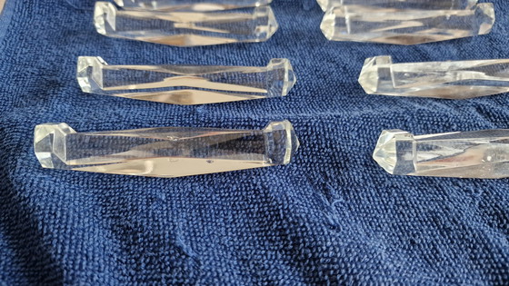 Image 1 of 12x Art Deco crystal knife rests