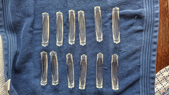 Image 1 of 12x Art Deco crystal knife rests