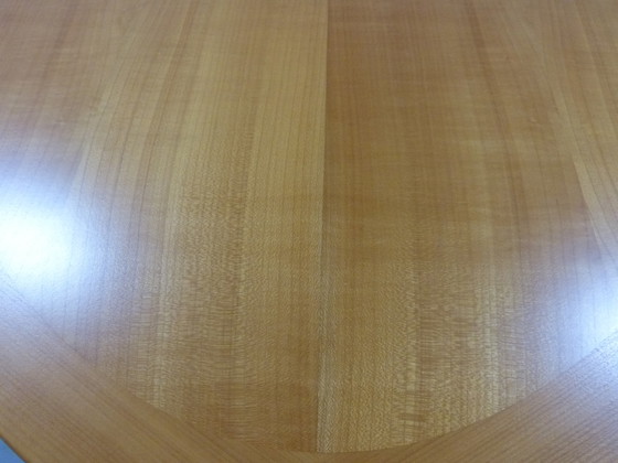 Image 1 of Oval ash wooden coffee or side table, Denmark