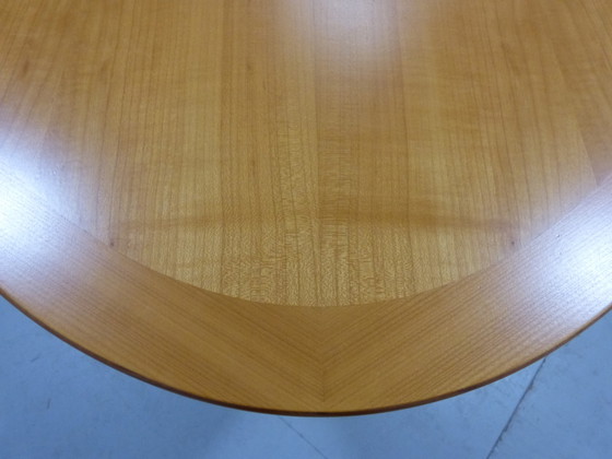 Image 1 of Oval ash wooden coffee or side table, Denmark