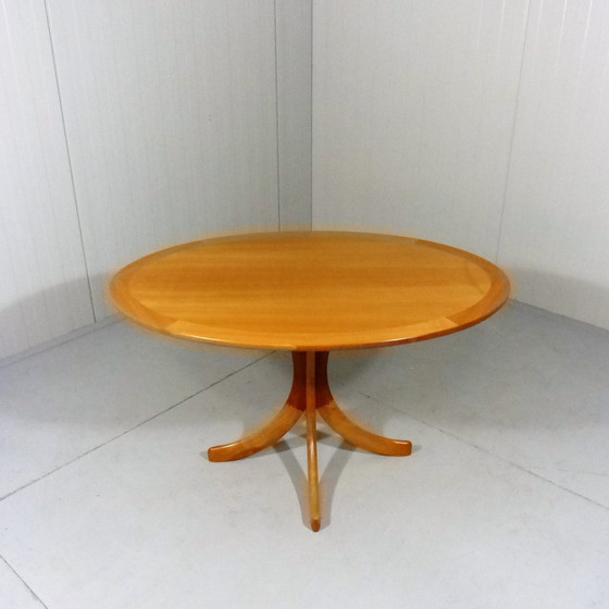 Image 1 of Oval ash wooden coffee or side table, Denmark