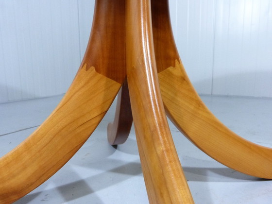 Image 1 of Oval ash wooden coffee or side table, Denmark