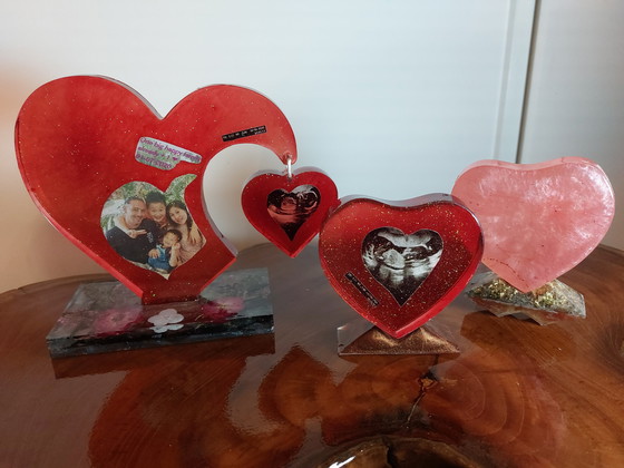 Image 1 of Epoxy heart