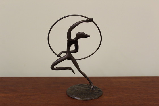 Image 1 of Vintage bronze figurine ballerina 1/6 hoop