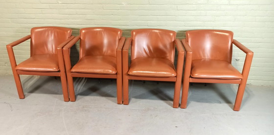 Image 1 of 4 Leolux Cachucha leather chairs, Hugo de Ruiter