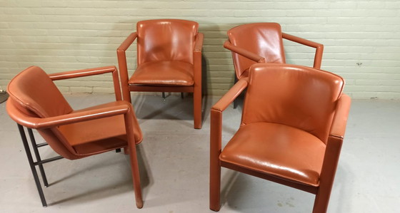 Image 1 of 4 Leolux Cachucha leather chairs, Hugo de Ruiter