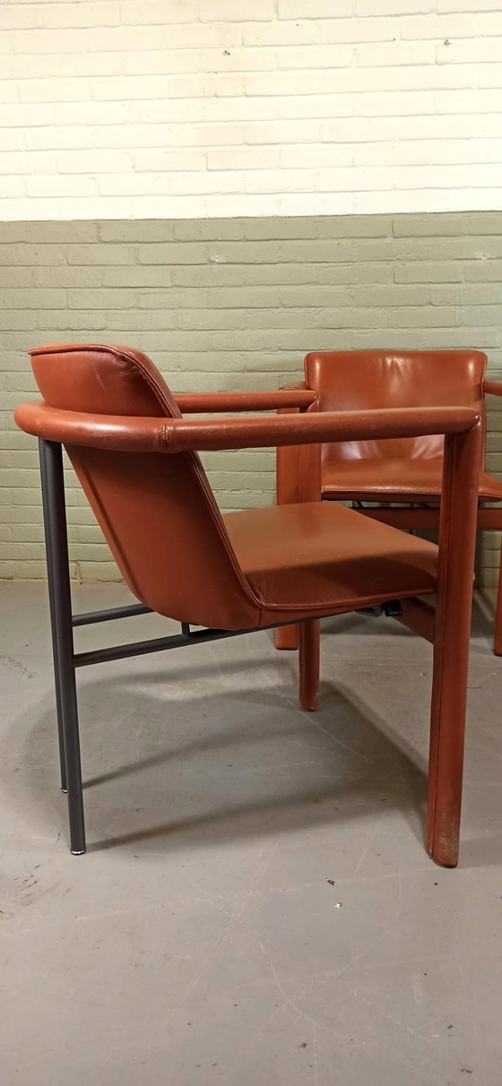 Image 1 of 4 Leolux Cachucha leather chairs, Hugo de Ruiter