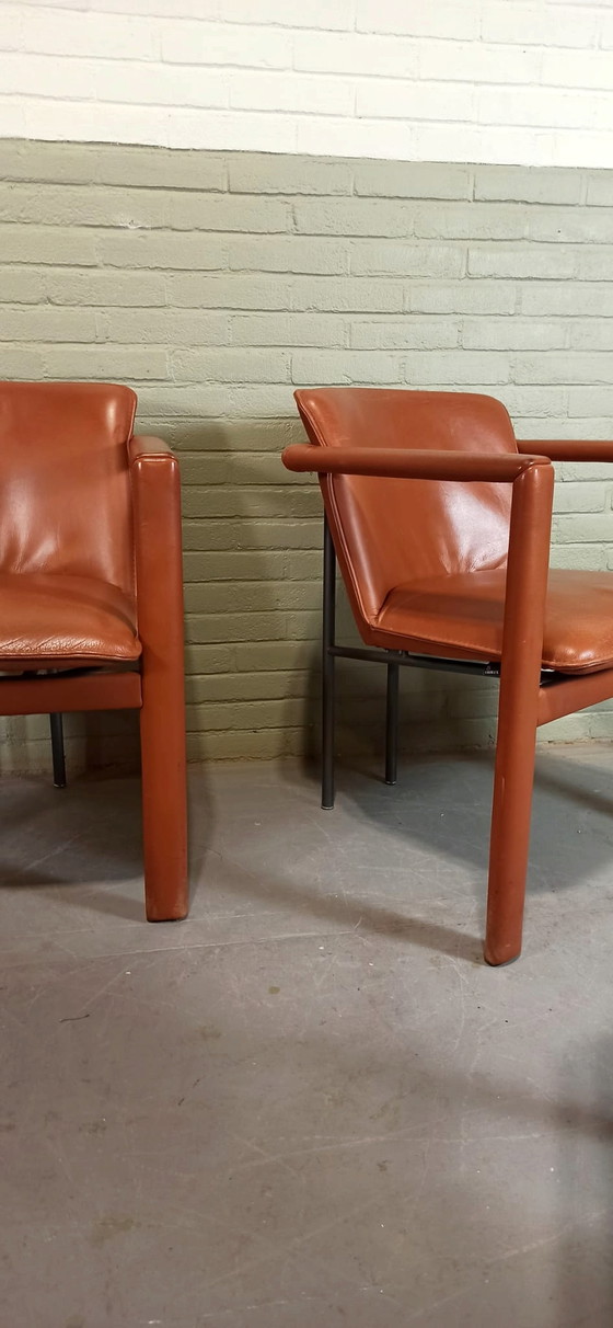 Image 1 of 4 Leolux Cachucha leather chairs, Hugo de Ruiter