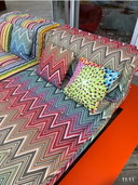 2x Roche Bobois outdoor lounger Mah Jong Missoni chair