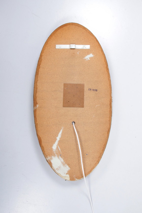 Image 1 of Specchio da parete illuminato Hollywood Regency Style Gold