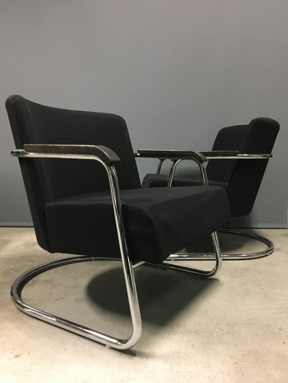 Image 1 of 2x Jan des Bouvrie lounge chair