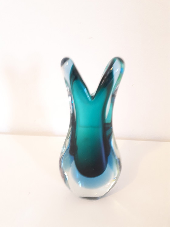 Image 1 of Vase Flavio Poli Sommerso Murano