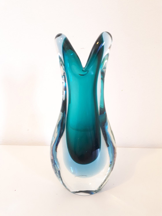 Image 1 of Vase Flavio Poli Sommerso Murano