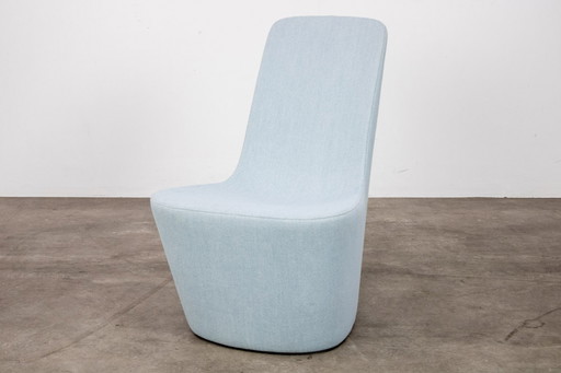 Vitra Monopod armchair by Jasper Morrison - light blue