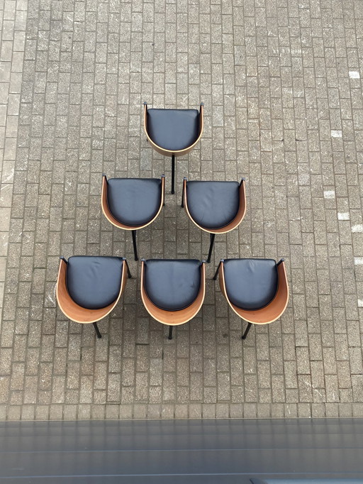 6x Philippe Starck Aleph Driade Costes dining chair