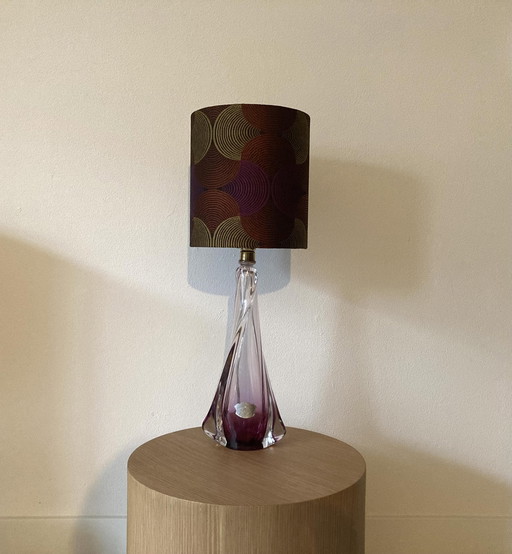 Val Saint Lambert table lamp