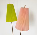 Lampadaire des années 50 à deux points lumineux
