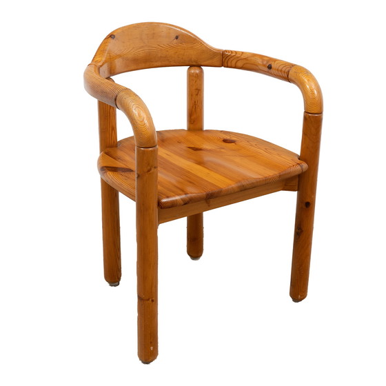 Image 1 of Wooden dining chair with armrests by Rainer Daumiller