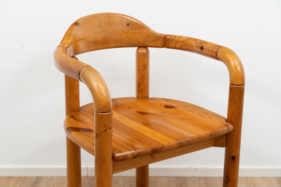 Image 1 of Wooden dining chair with armrests by Rainer Daumiller