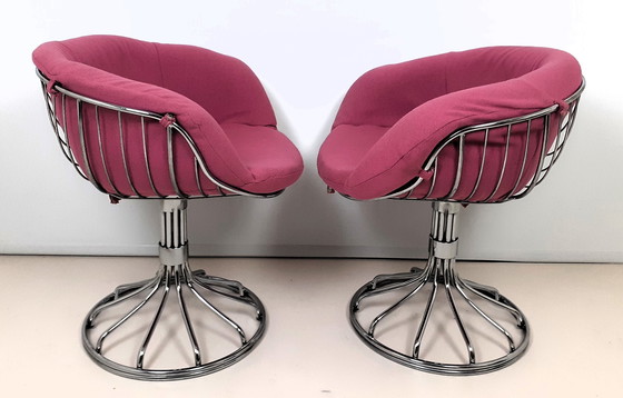 Image 1 of 2x Vintage Swivel chair