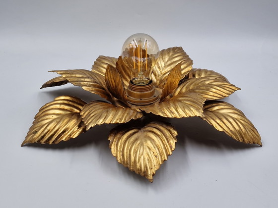 Image 1 of 2 x Wall lamp or ceiling lamp in the shape of a flower