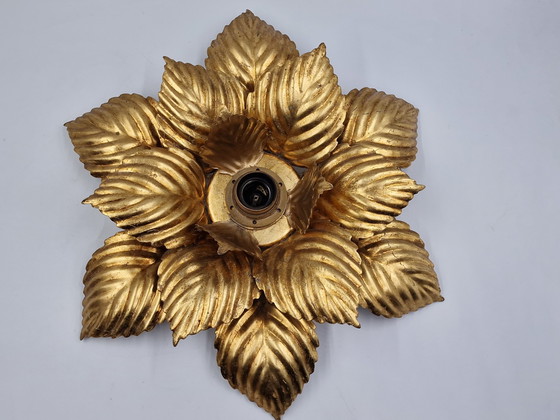 Image 1 of 2 x Wall lamp or ceiling lamp in the shape of a flower