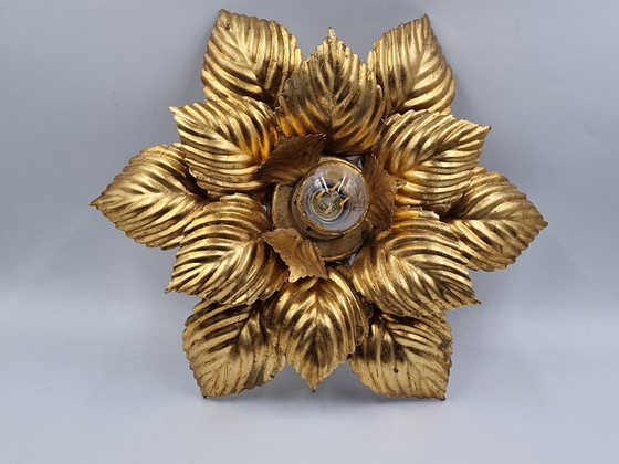 Image 1 of 2 x Wall lamp or ceiling lamp in the shape of a flower