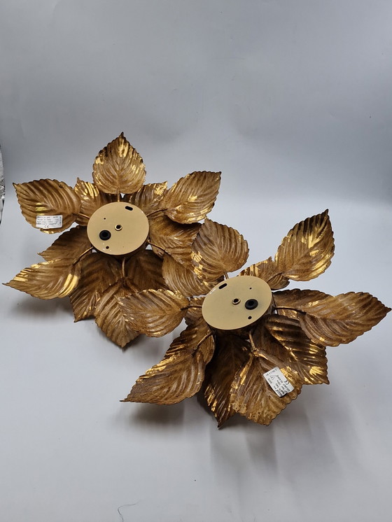 Image 1 of 2 x Wall lamp or ceiling lamp in the shape of a flower