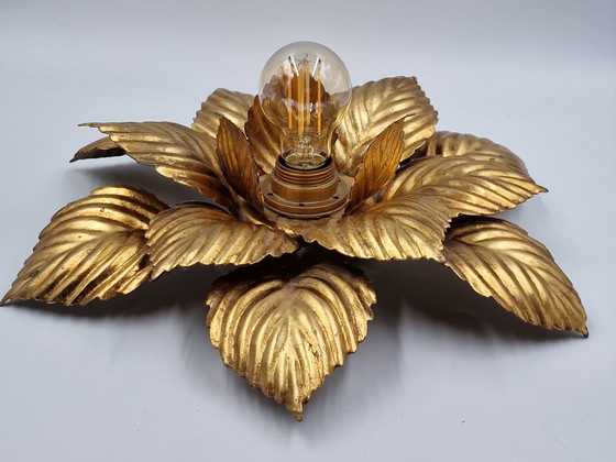 Image 1 of 2 x Wall lamp or ceiling lamp in the shape of a flower