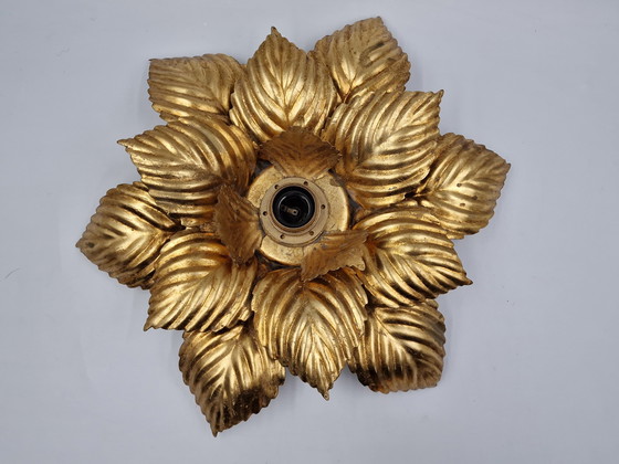 Image 1 of 2 x Wall lamp or ceiling lamp in the shape of a flower