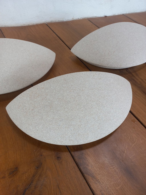 3x vintage wall lamp