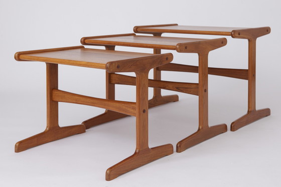 Image 1 of 3x Danish nesting tables