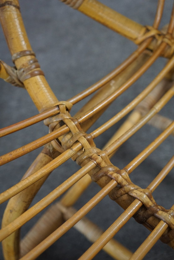 Image 1 of 2x vintage rattan armchairs