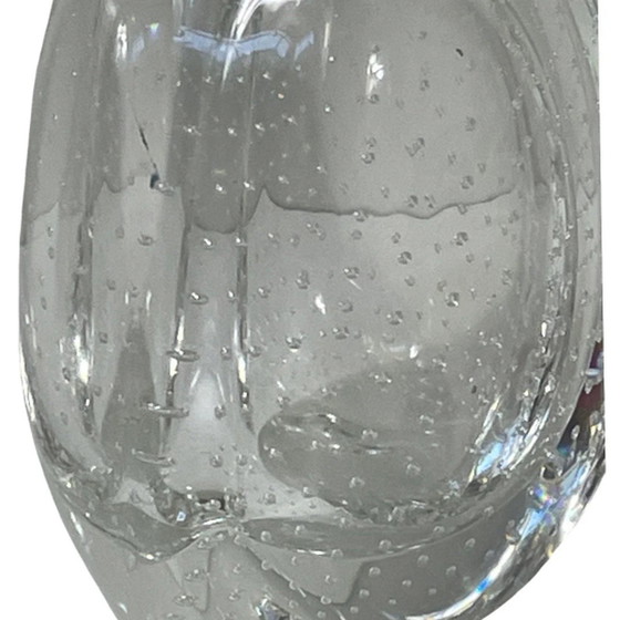 Image 1 of Floris Meydam - Glasunie Leerdam - Vase with encapsulated bubbles - Model ‘Beukennootje’ / Beechnut (Large) 