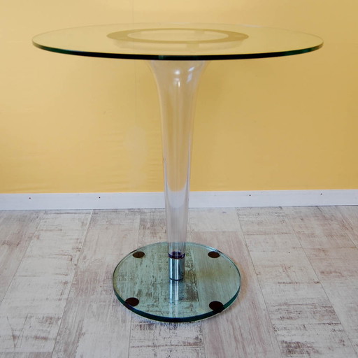 Vintage Side table on plastic leg