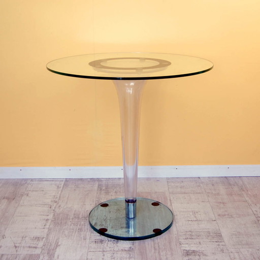 Vintage Side table on plastic leg