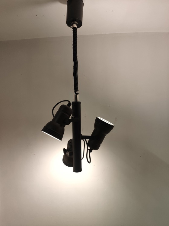 Image 1 of Mid Century hanging lamp with 3 spots