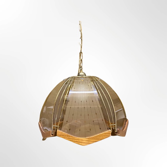 Image 1 of Ciondolo vintage in legno di teak