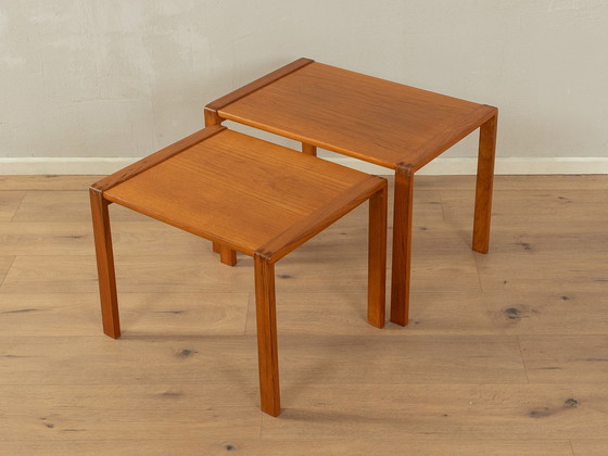 Image 1 of 2x solid nesting tables Made in Denmark