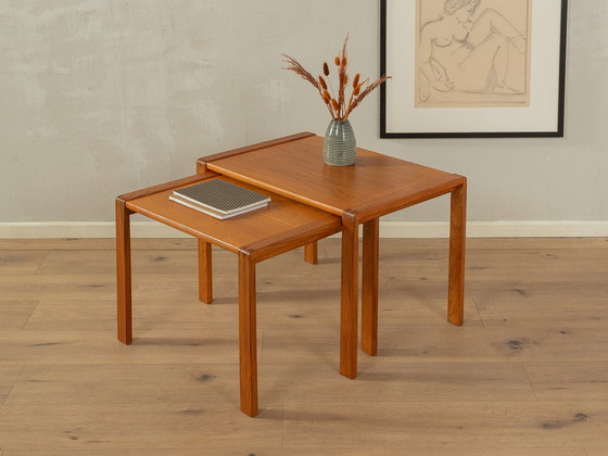 Image 1 of 2x solid nesting tables Made in Denmark