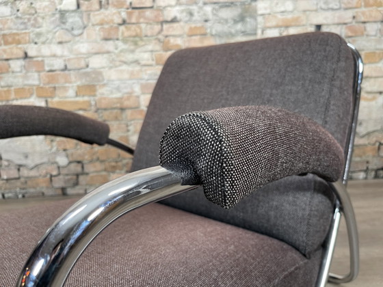 Image 1 of Fauteuil Dyker 20 brun/gris par Anton Lorenz