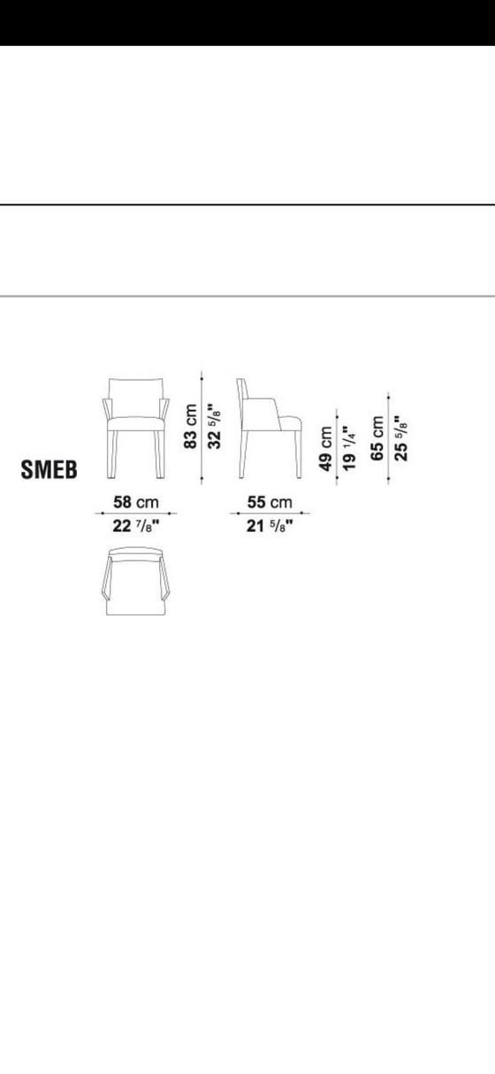 Image 1 of Réaménagement : 4x B&B Italia Melandra chairs