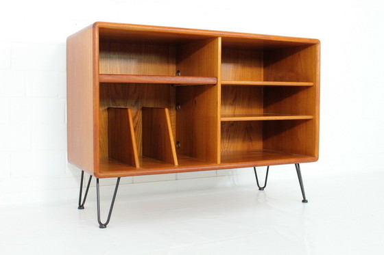 Image 1 of Dyrlund Danish Mid-Century Teak Media / Phono Sideboard with extendable shelf