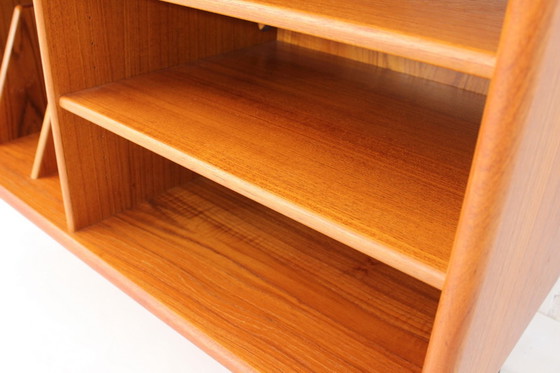 Image 1 of Dyrlund Danish Mid-Century Teak Media / Phono Sideboard with extendable shelf