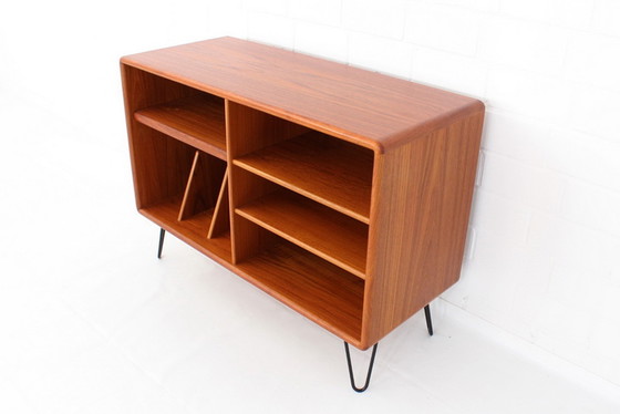 Image 1 of Dyrlund Danish Mid-Century Teak Media / Phono Sideboard with extendable shelf