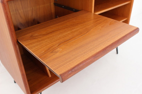 Image 1 of Dyrlund Danish Mid-Century Teak Media / Phono Sideboard with extendable shelf