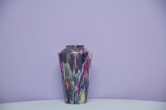 Image 1 of purple oil vase West Germany Scheurich