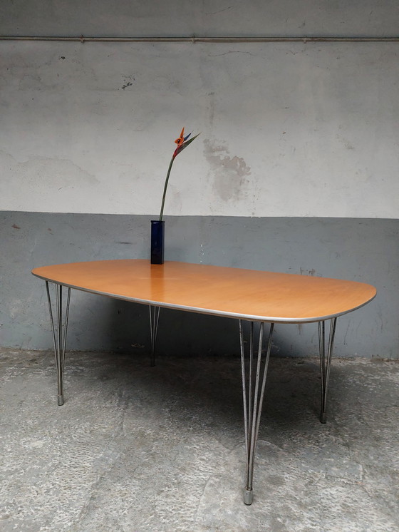 Image 1 of Superellipse dining table by Piet Hein for Fritz hansen